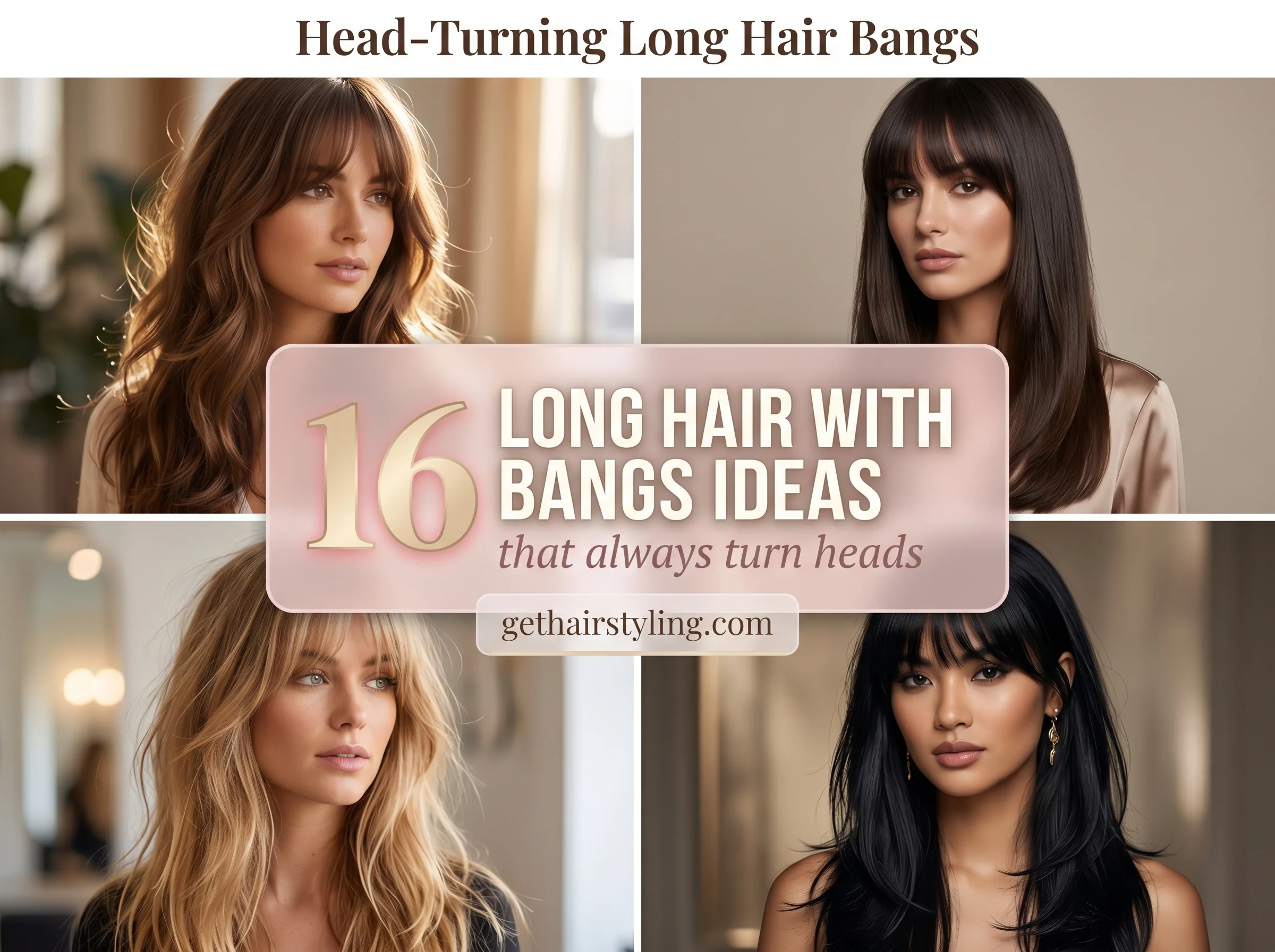 16 long hair with bangs ideas that always turn heads