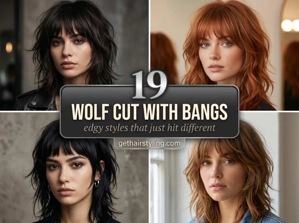 19 wolf cut with bangs: edgy styles that just hit different