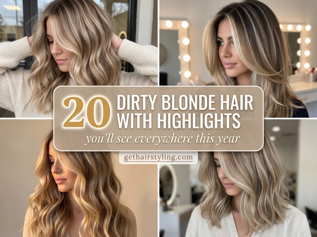 20 dirty blonde hair with highlights you’ll see everywhere this year