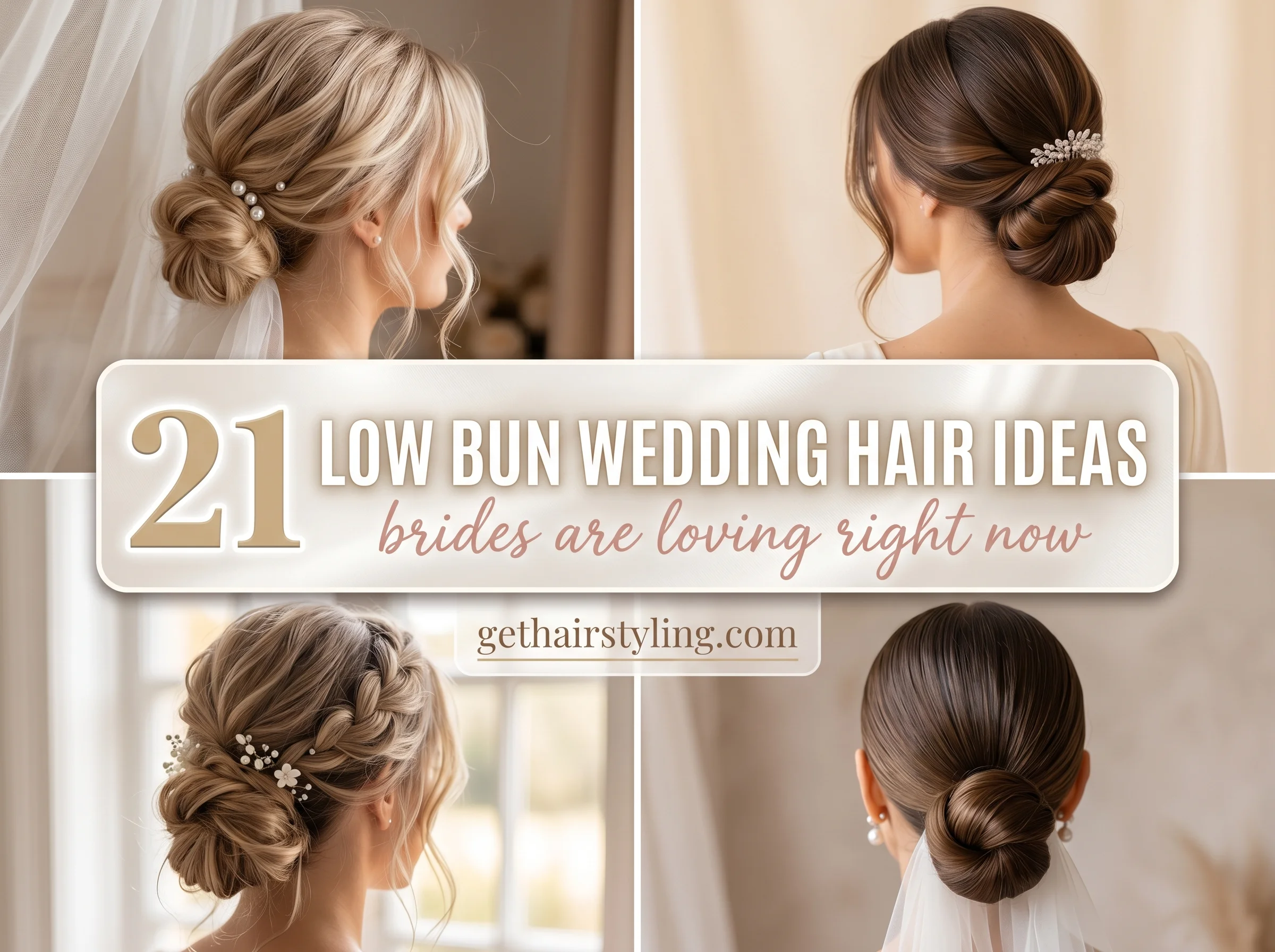 21 low bun wedding hair ideas brides are loving right now