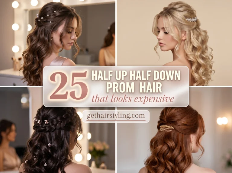 25 half up half down prom hair that looks expensive