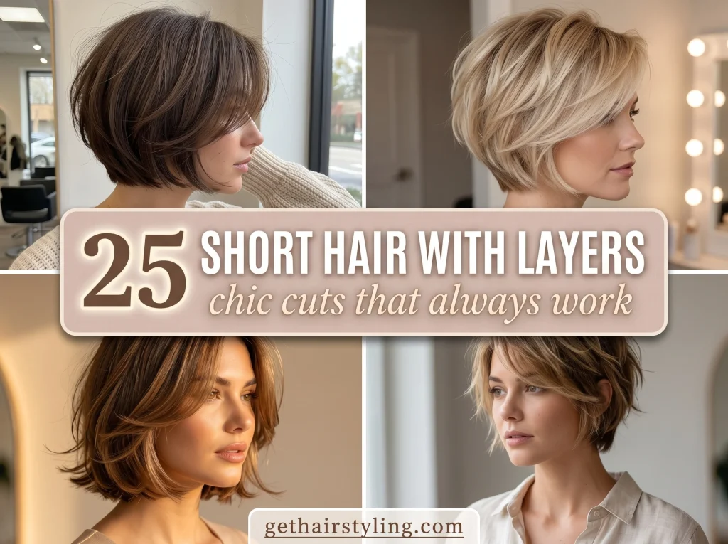 25 short hair with layers: chic cuts that always work
