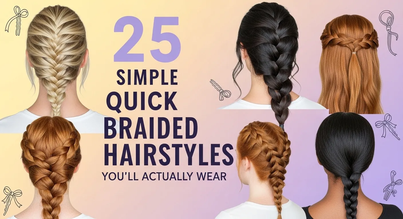 25 Simple Quick Braided Hairstyles You’ll Actually Wear