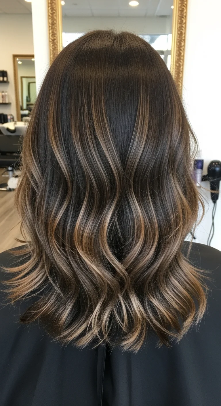 Ash Brown Subtle Highlights