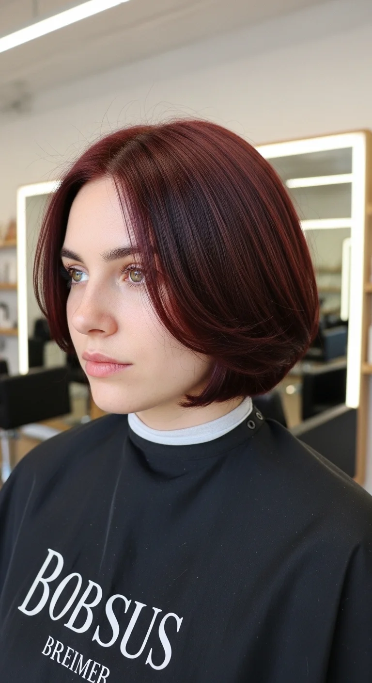 Bob Cut Peekaboo Hair Color