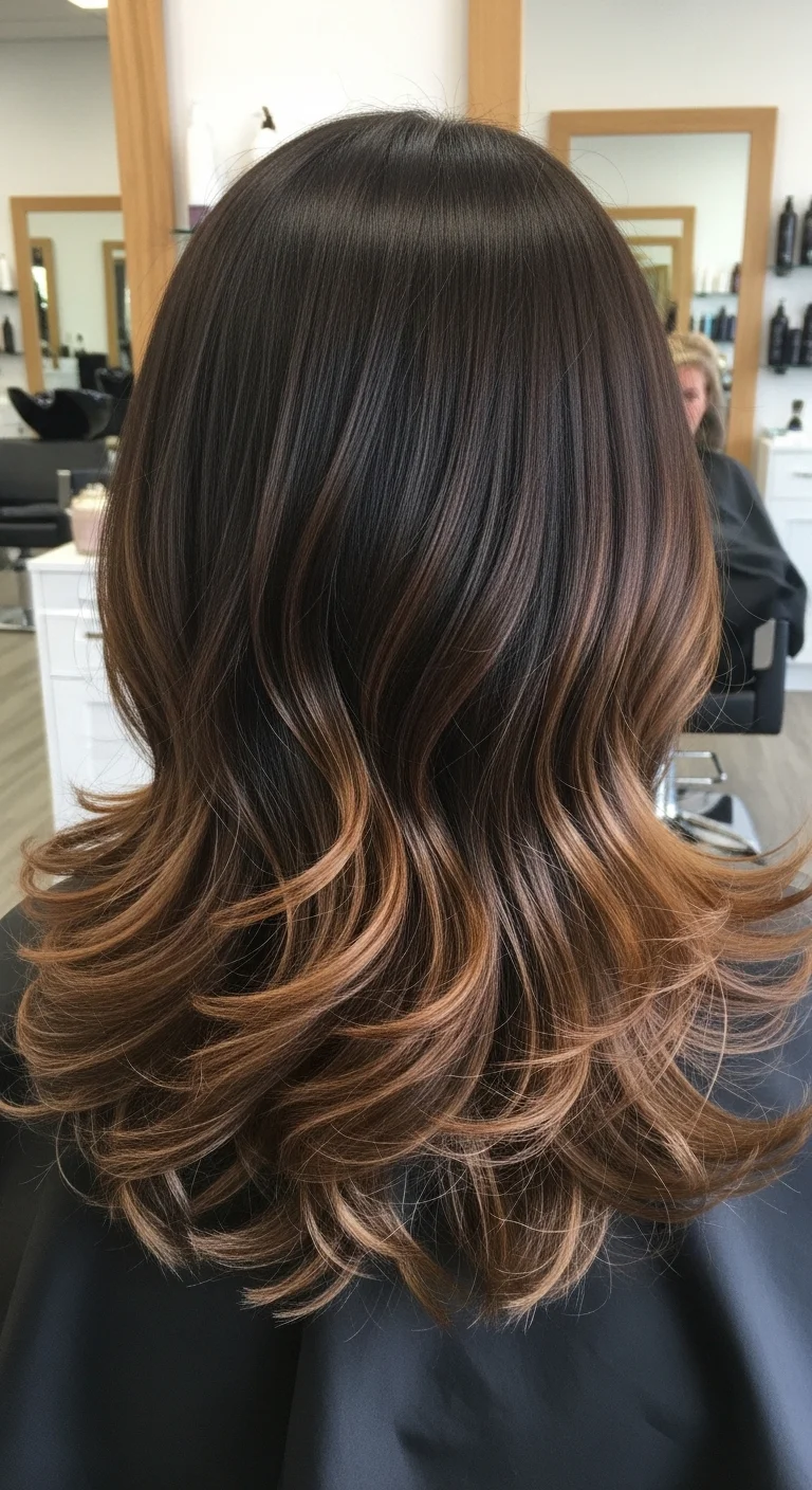 Chocolate Brown Balayage