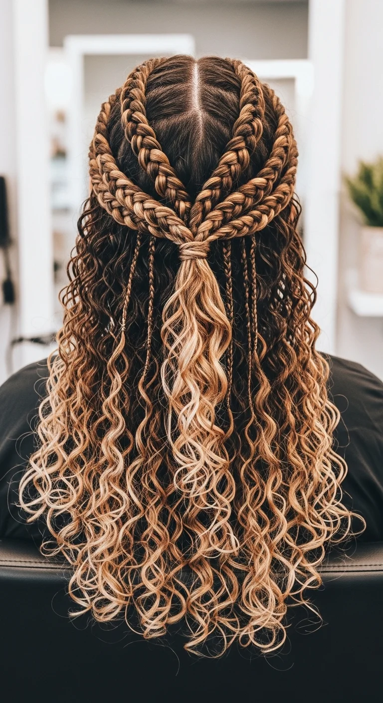 Curly Ends Boho Knotless Braids
