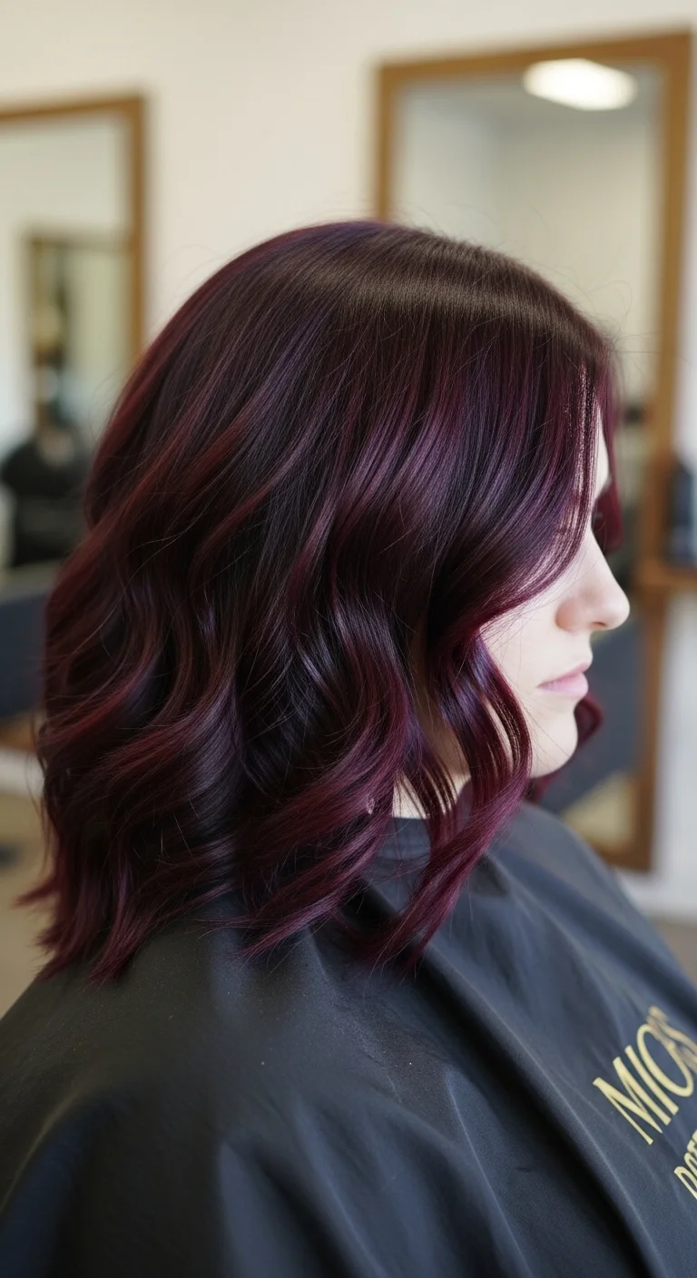 Deep Burgundy Highlights