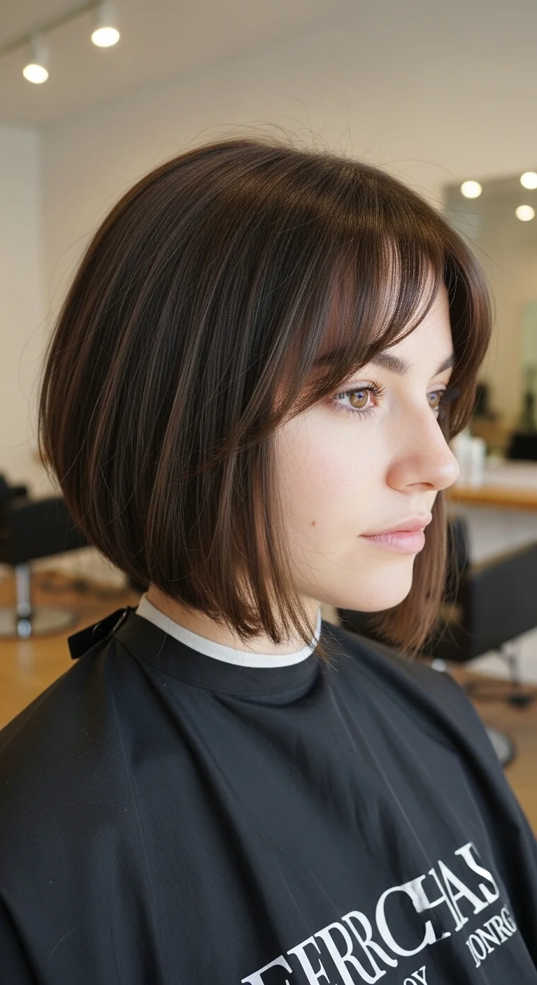 French Bob with Soft Fringe