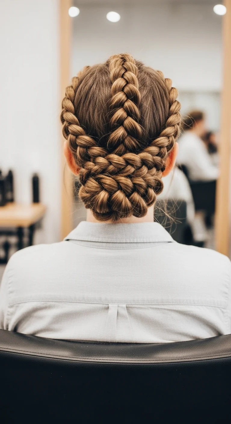 Half Up Rope Braid Style