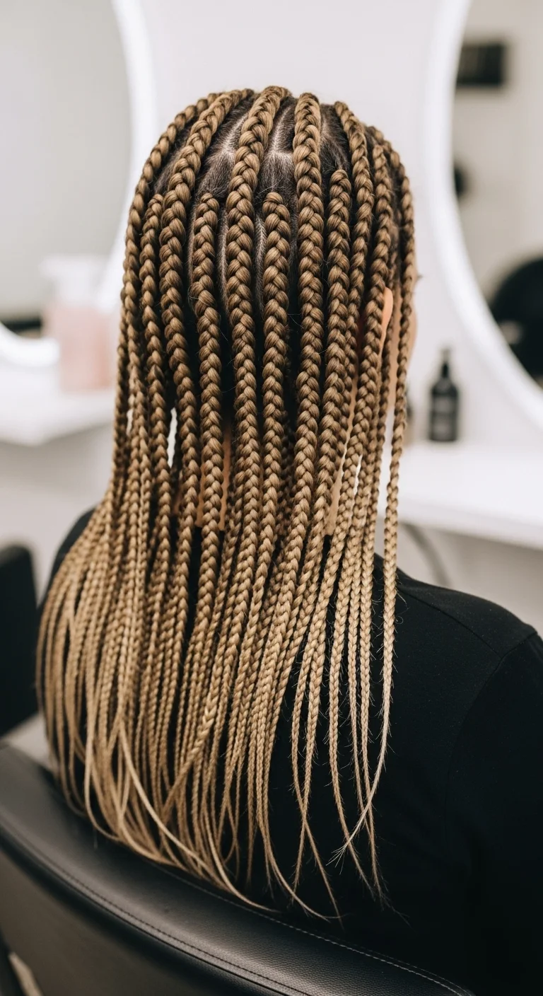High Volume Boho Knotless Braids