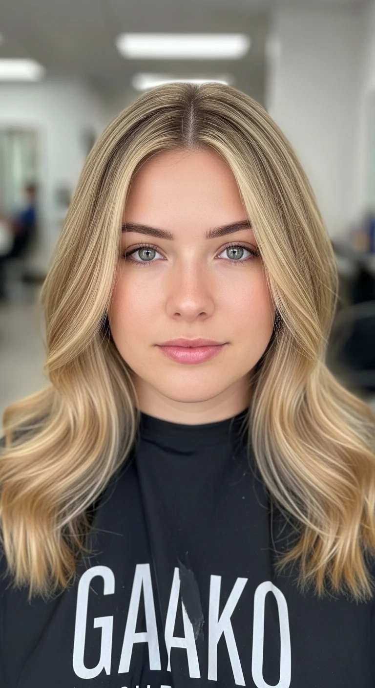 Honey Blonde Face-Framing Highlights