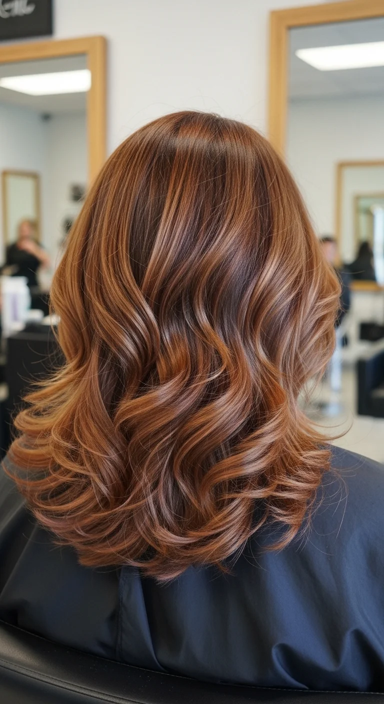 Layered Cut With Soft Curls Finish