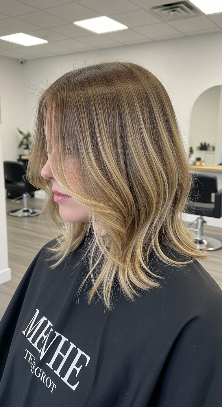 Medium Length Hair Soft Transition
