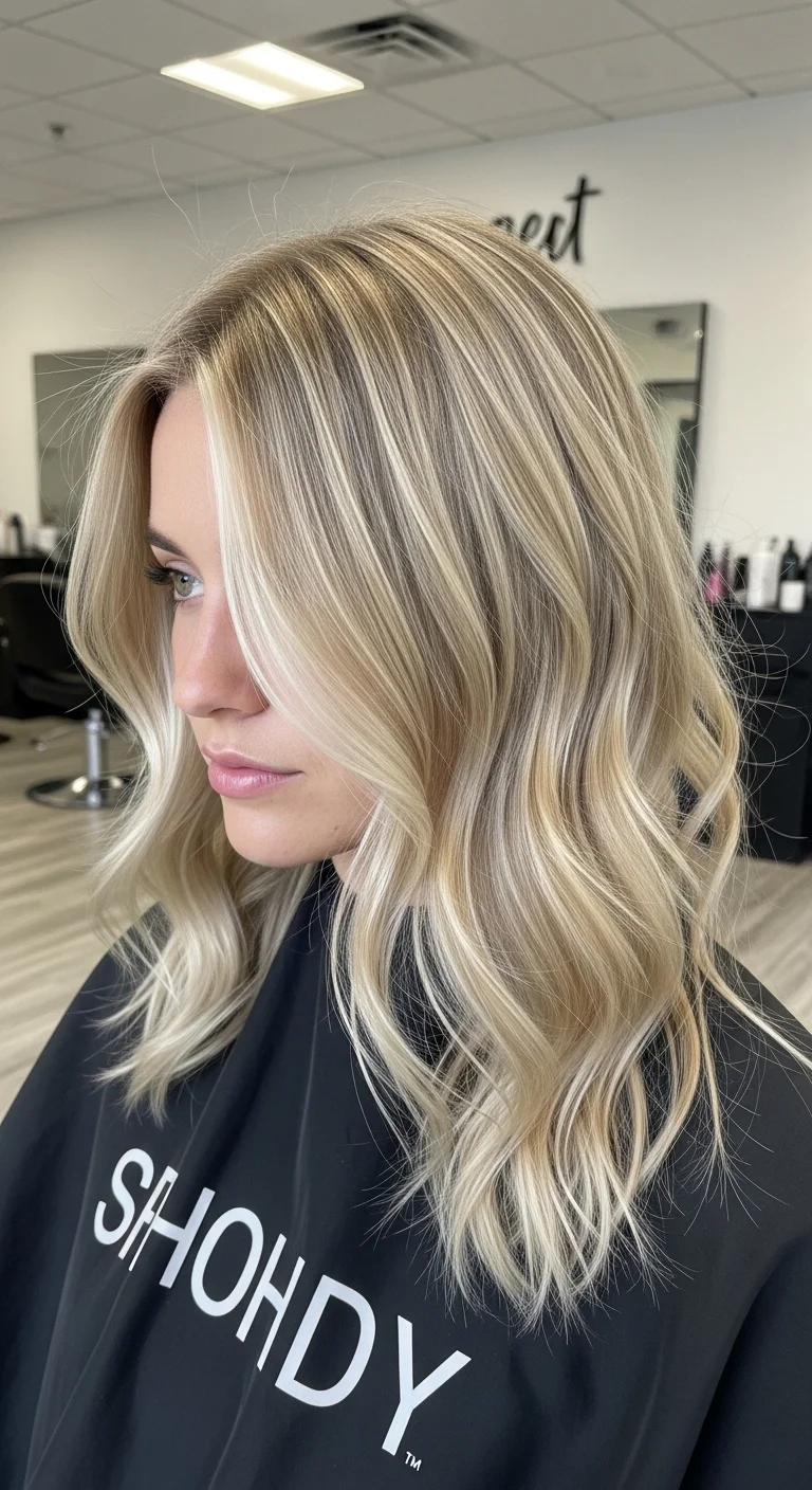 Sandy Blonde Soft Highlights