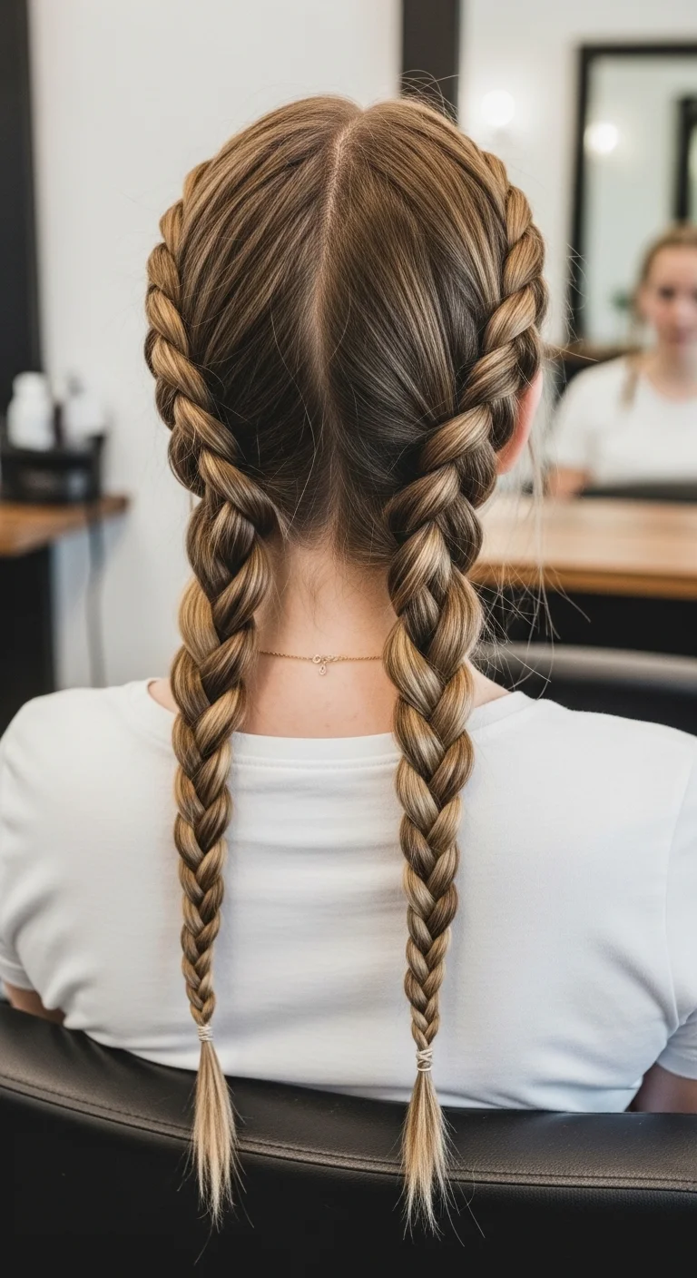 Side Part Boho Knotless Braids