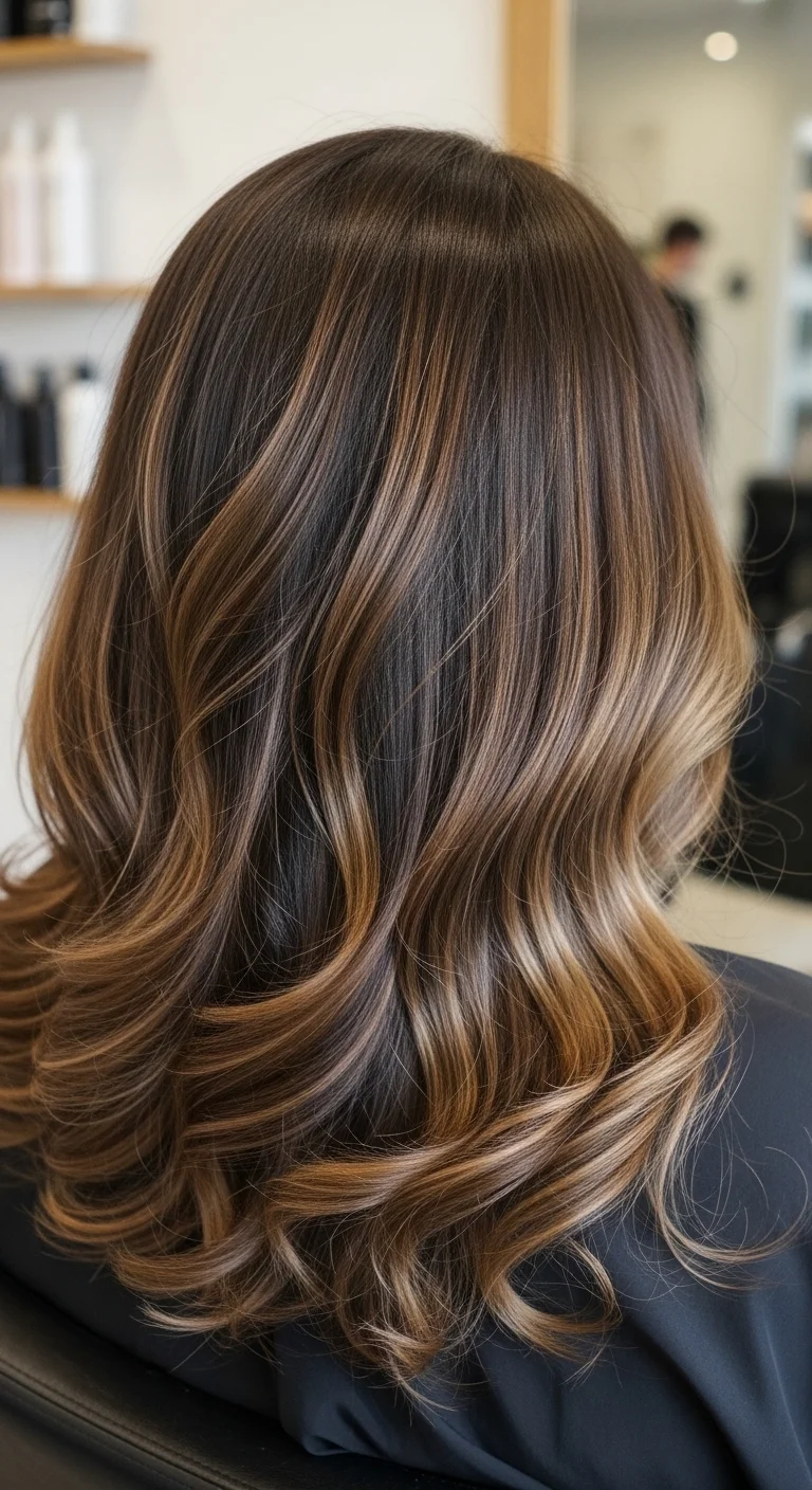Soft Caramel Ribbon Highlights