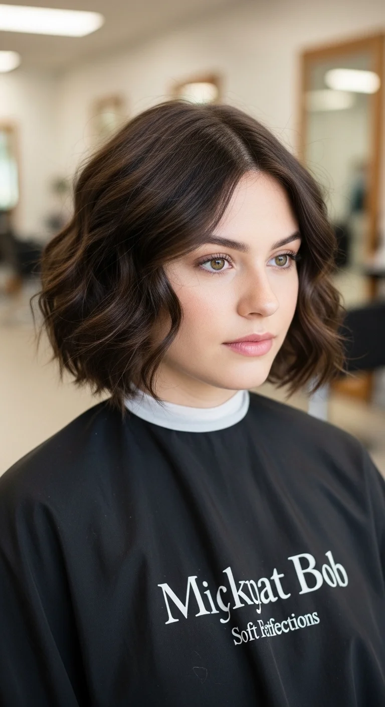 Soft Curled Short Bob