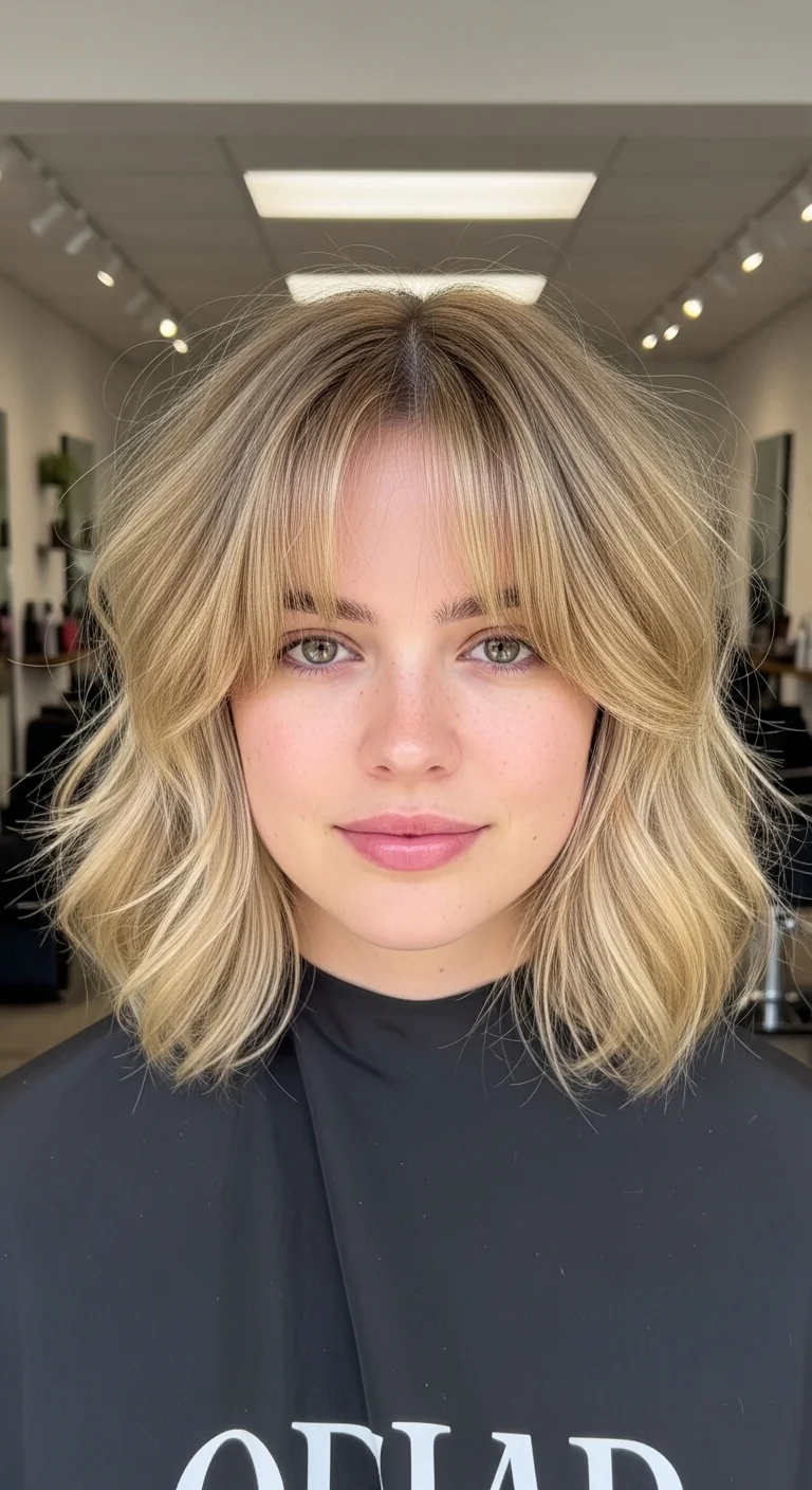 Tousled French Bob with Curtain Bangs