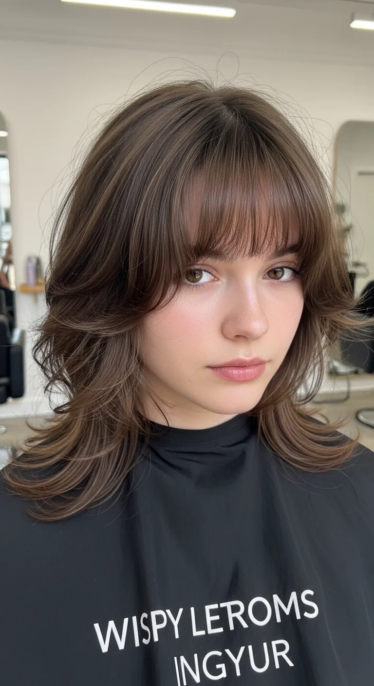 Wispy Layered Cut With Curtain Bangs