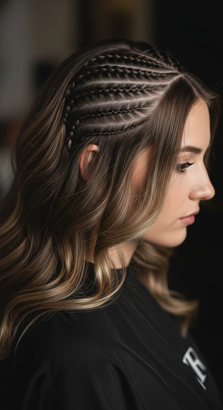 Zig Zag Pattern Cornrows