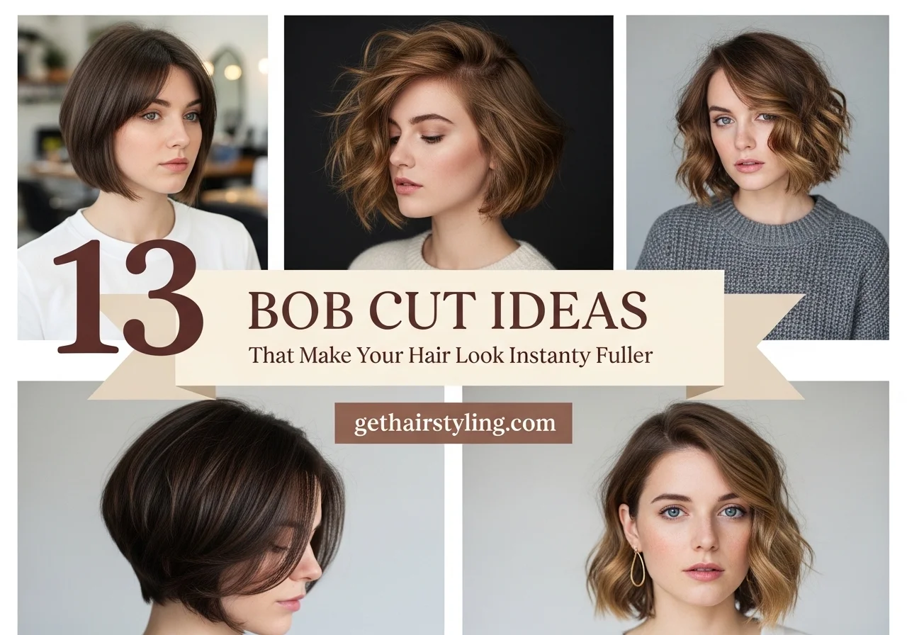 13 Bob Cut Ideas That Make Your Hair Look Instantly Fuller