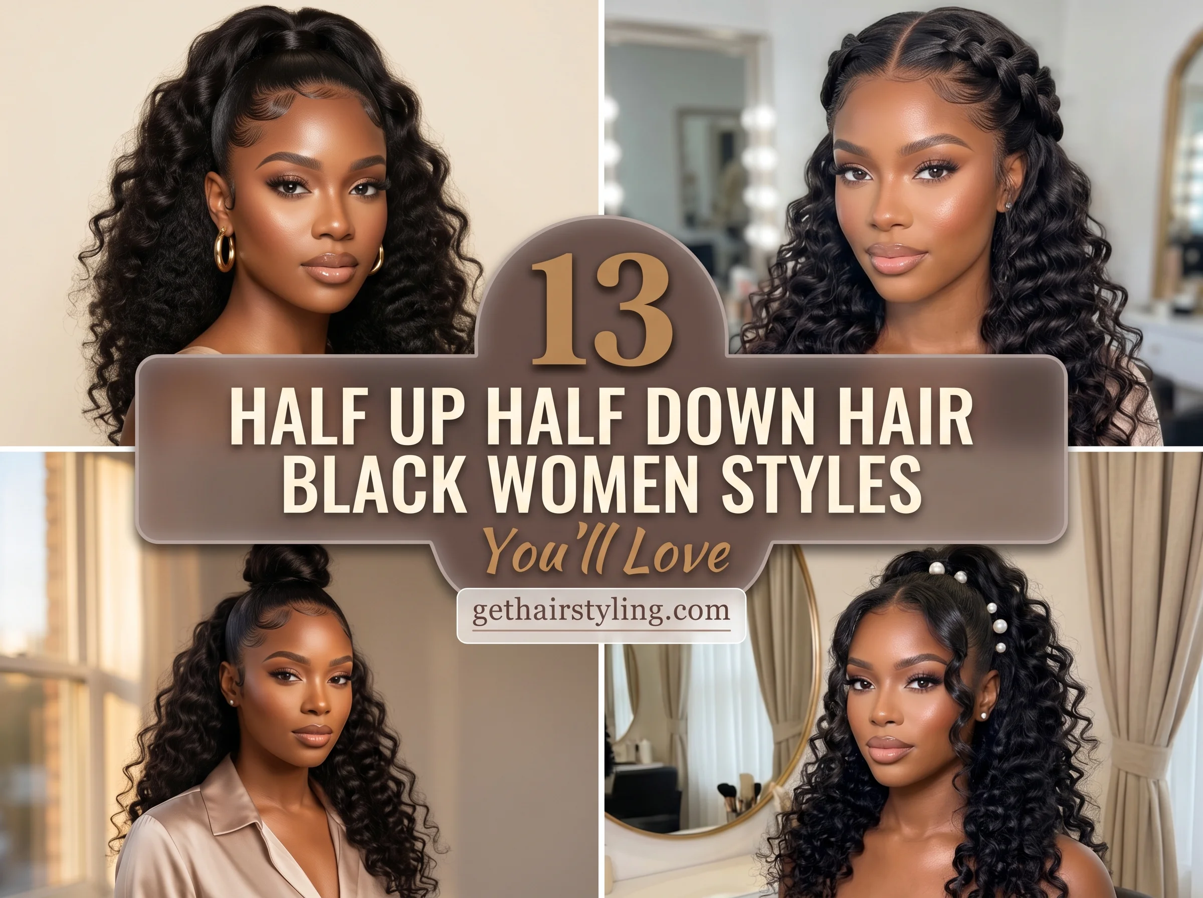 13 Half Up Half Down Hair Black Women Styles You’ll Love