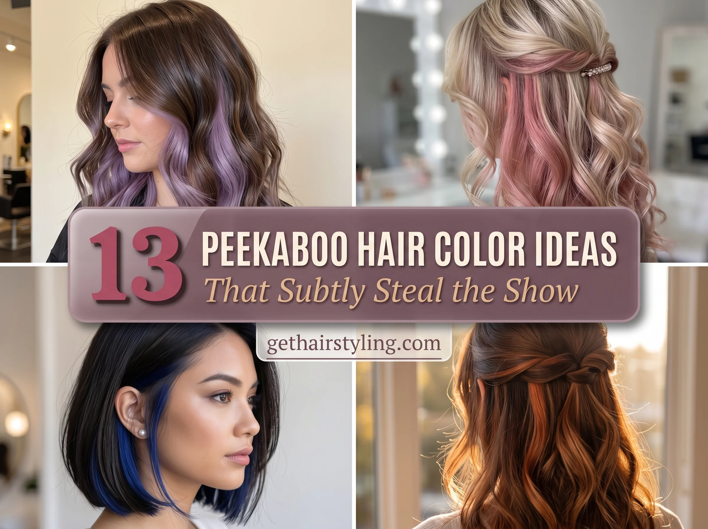 13 Peekaboo Hair Color Ideas That Subtly Steal the Show
