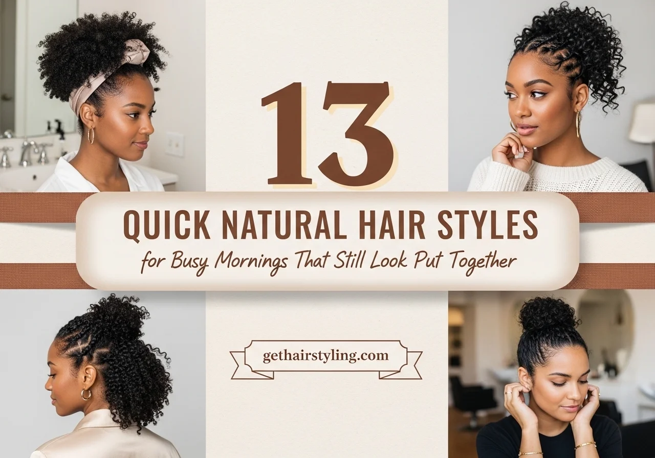 13 Quick Natural Hair Styles for Busy Mornings That Still Look Put Together