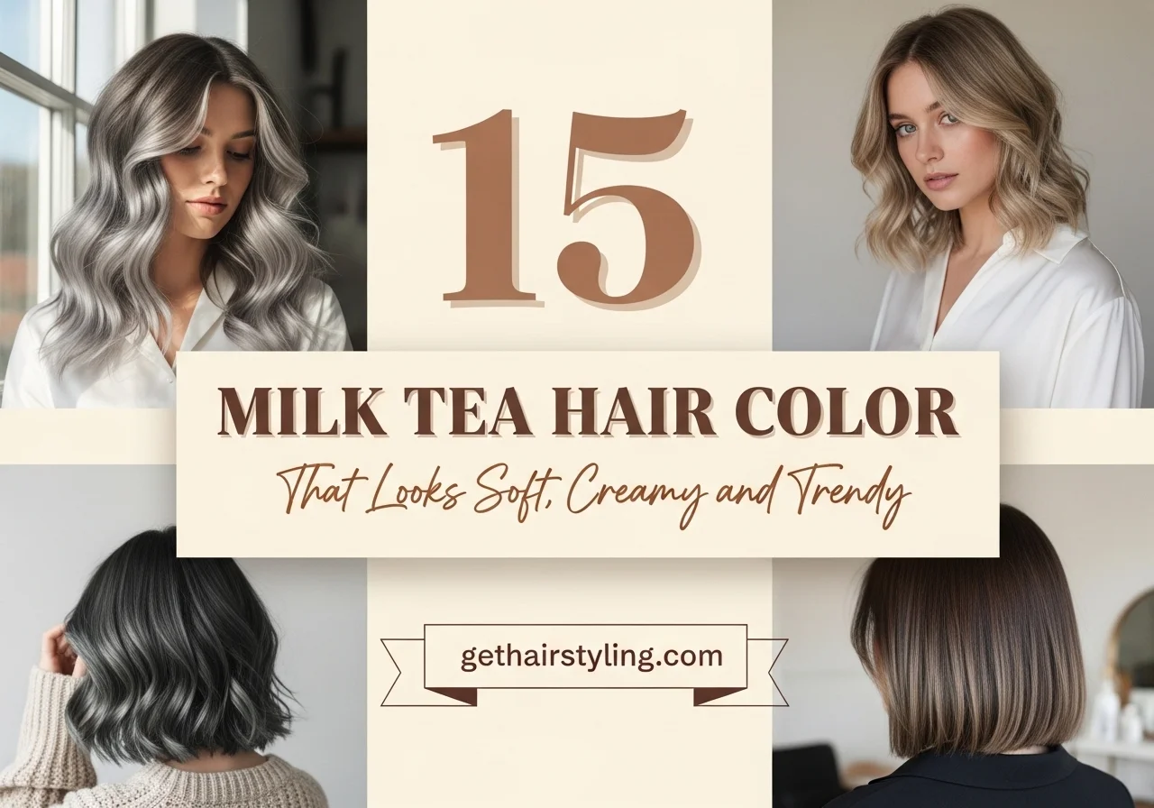 15 Milk Tea Hair Color That Looks Soft, Creamy, and Trendy
