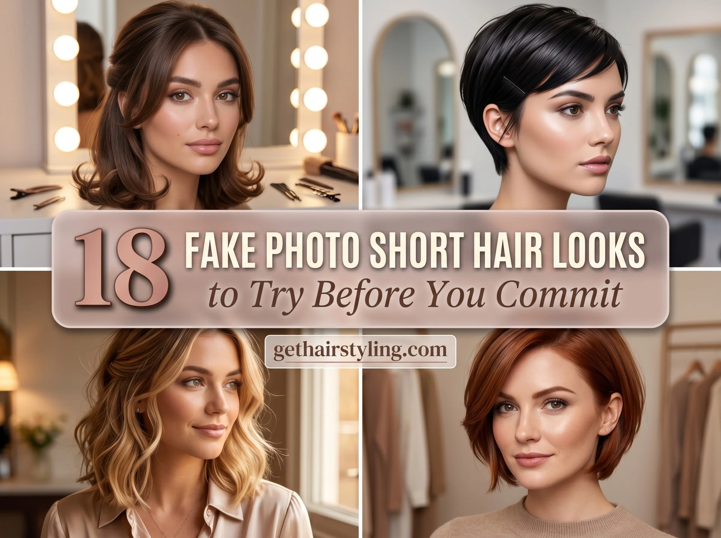 18 Fake Photo Short Hair Looks to Try Before You Commit