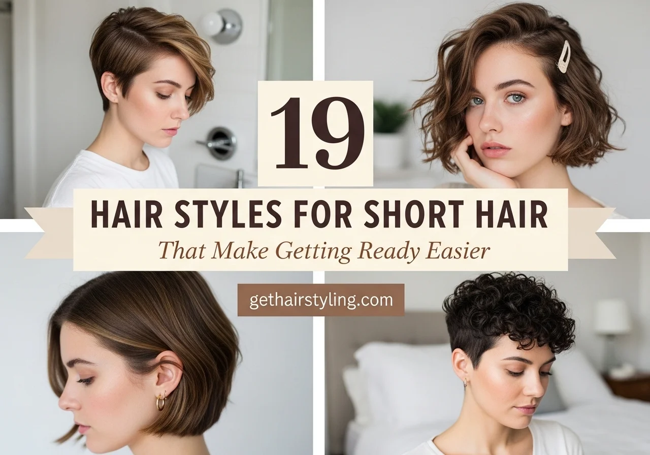 19 Hair Styles for Short Hair That Make Getting Ready Easier