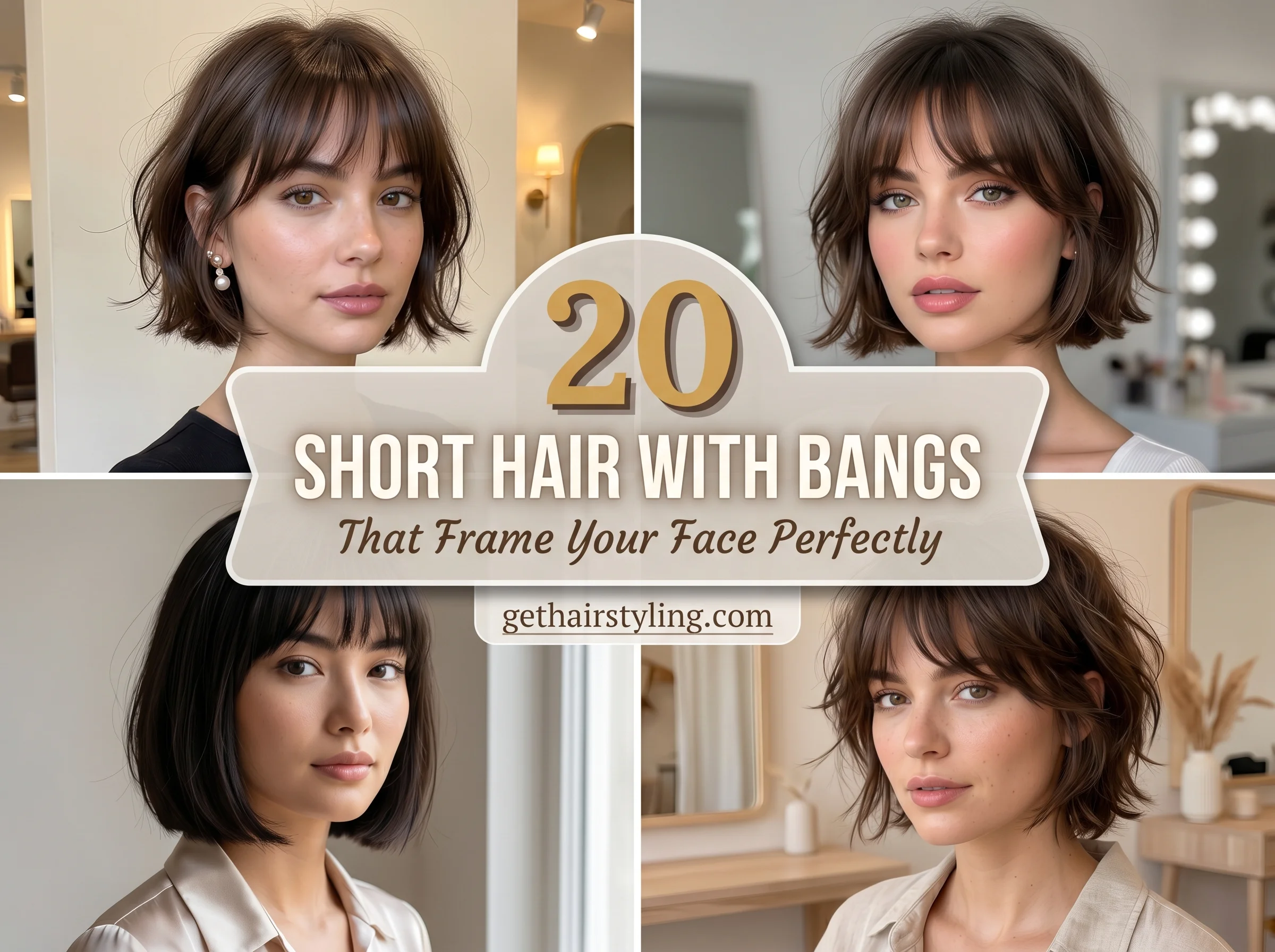 20 Short Hair with Bangs That Frame Your Face Perfectly