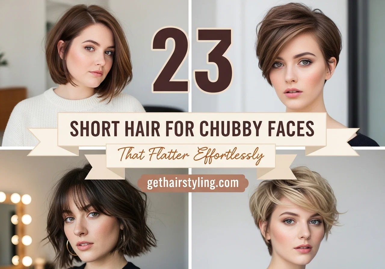 23 Short Hair for Chubby Faces That Flatter Effortlessly