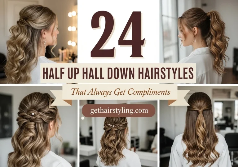24 Half Up Half Down Hairstyles That Always Get Compliments