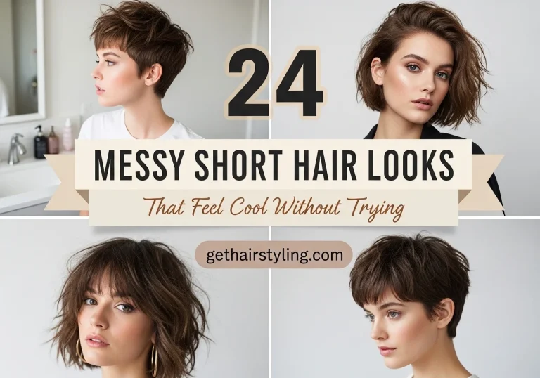 24 Messy Short Hair Looks That Feel Cool Without Trying