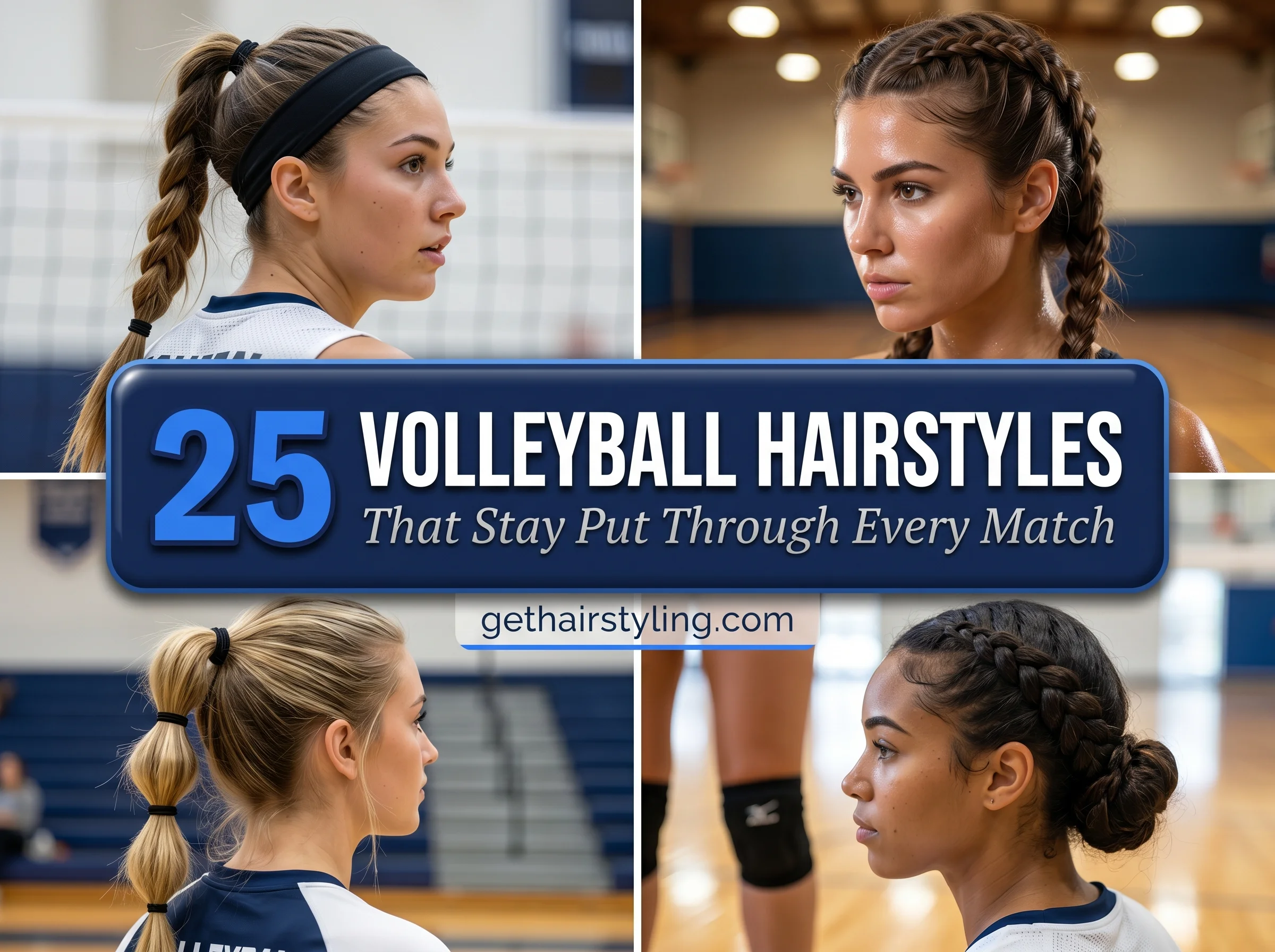25 Volleyball Hairstyles That Stay Put Through Every Match