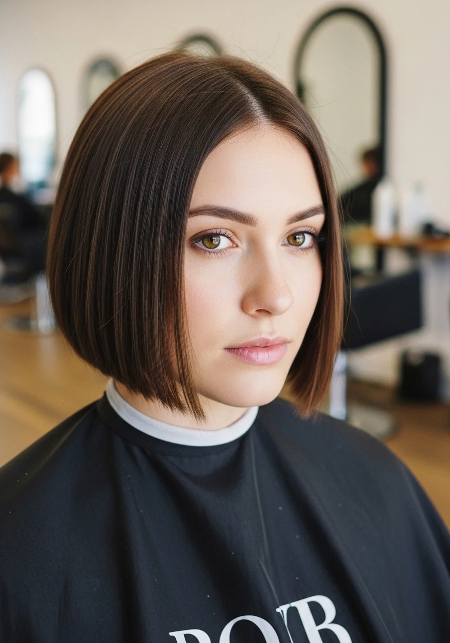 Classic Bob Cut Hairstyle For Short Hair