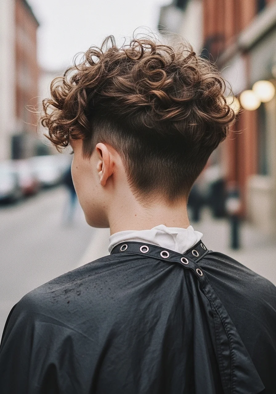 Curly Wolf Cut with Defined Ends