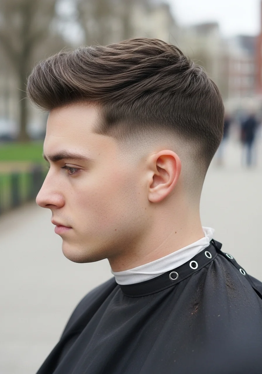 Dark Ash Brown Fade