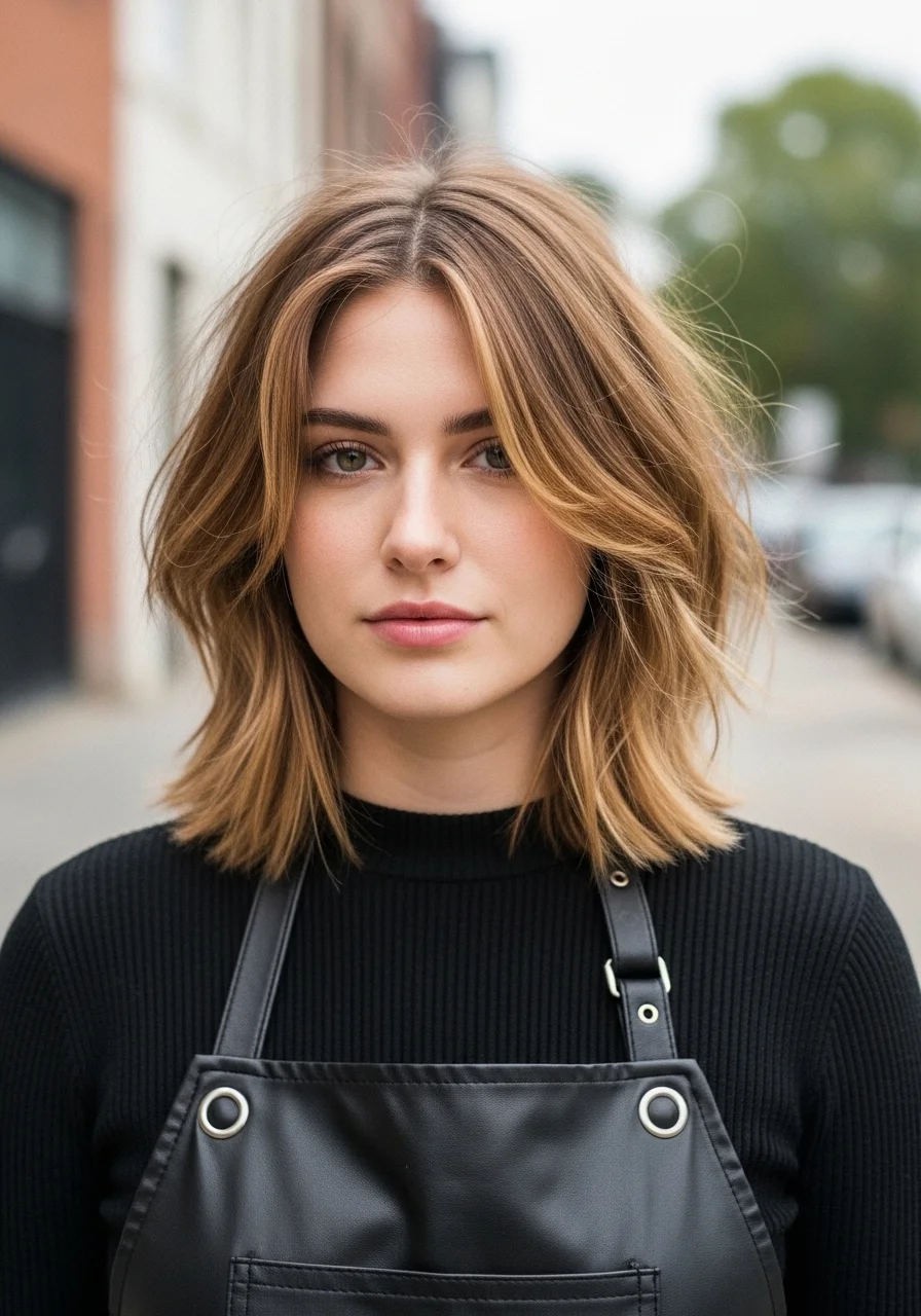 Layered Lob Cut