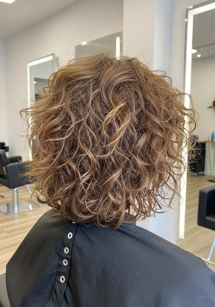 Messy Curly Short Shag
