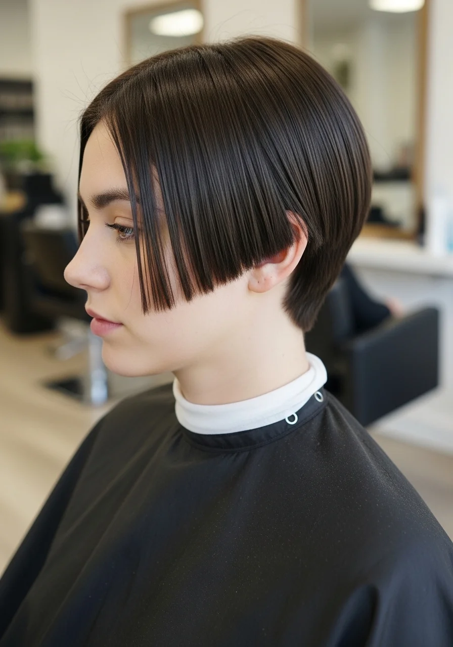 Short Hair Inspiration Sleek Blunt Cut