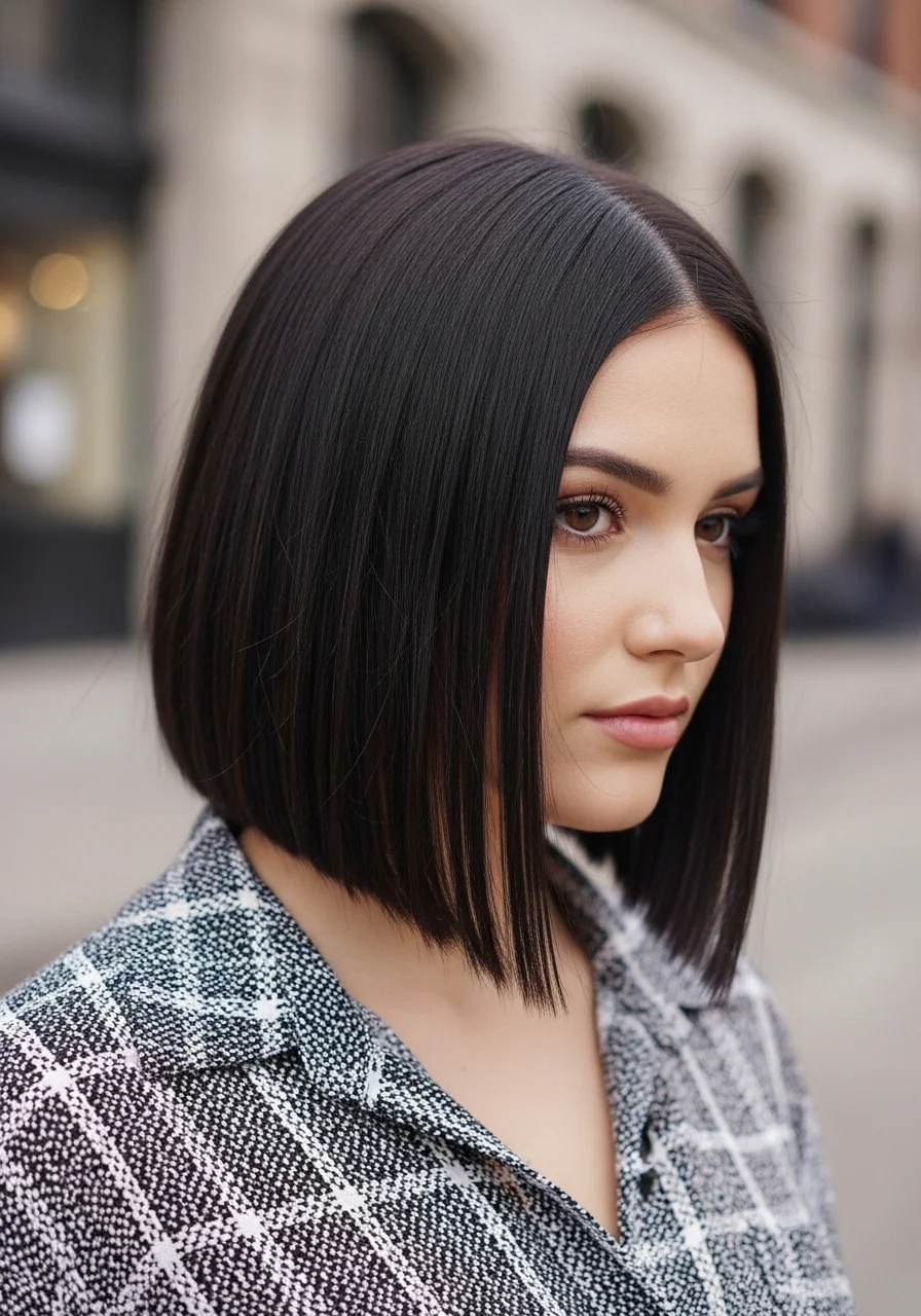Sleek Angled Bob