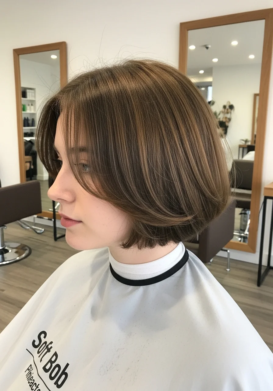 Soft Bob Haircut Short Hair Cut For Women
