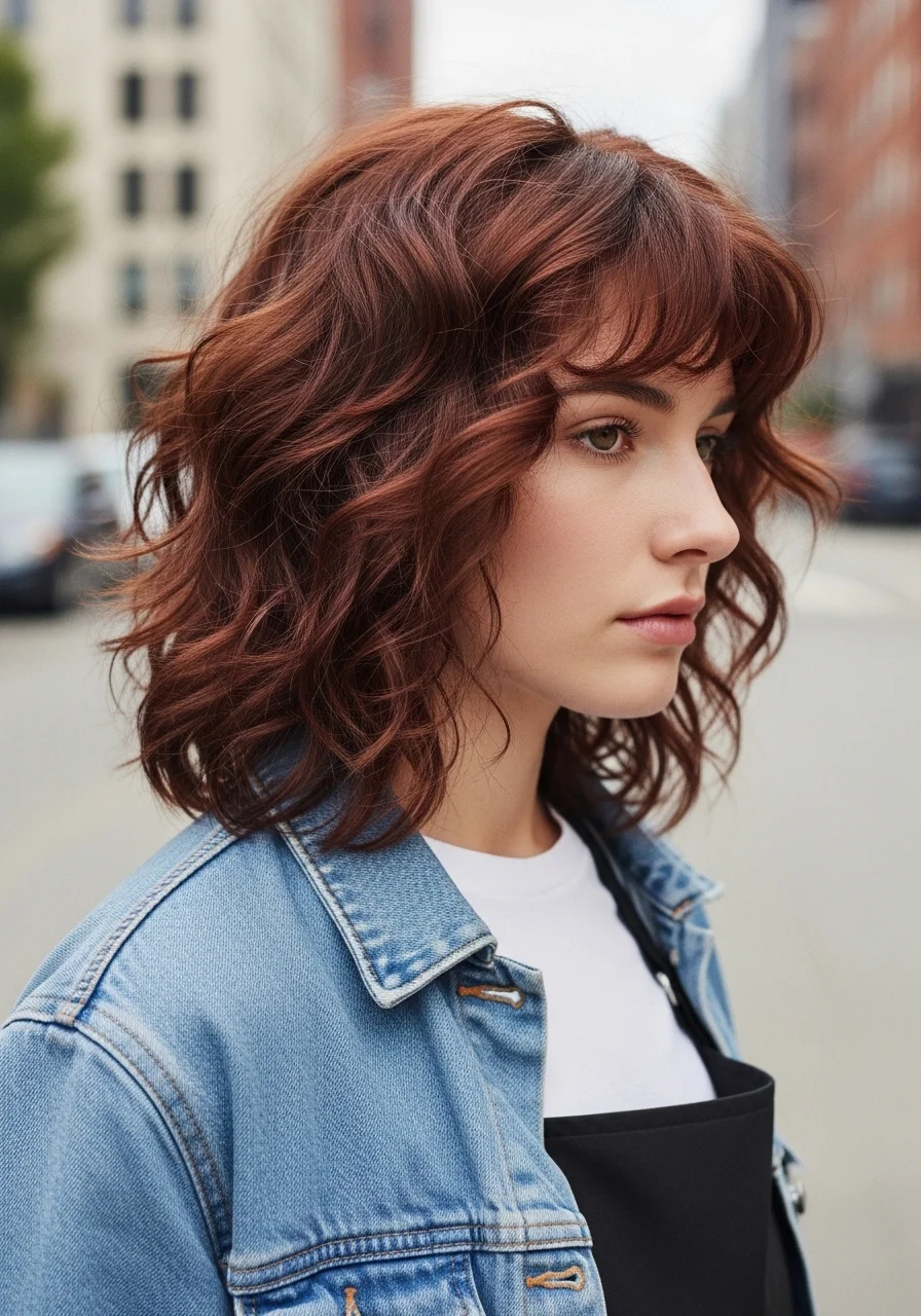 Soft Layered Wolf Cut with Natural Bounce