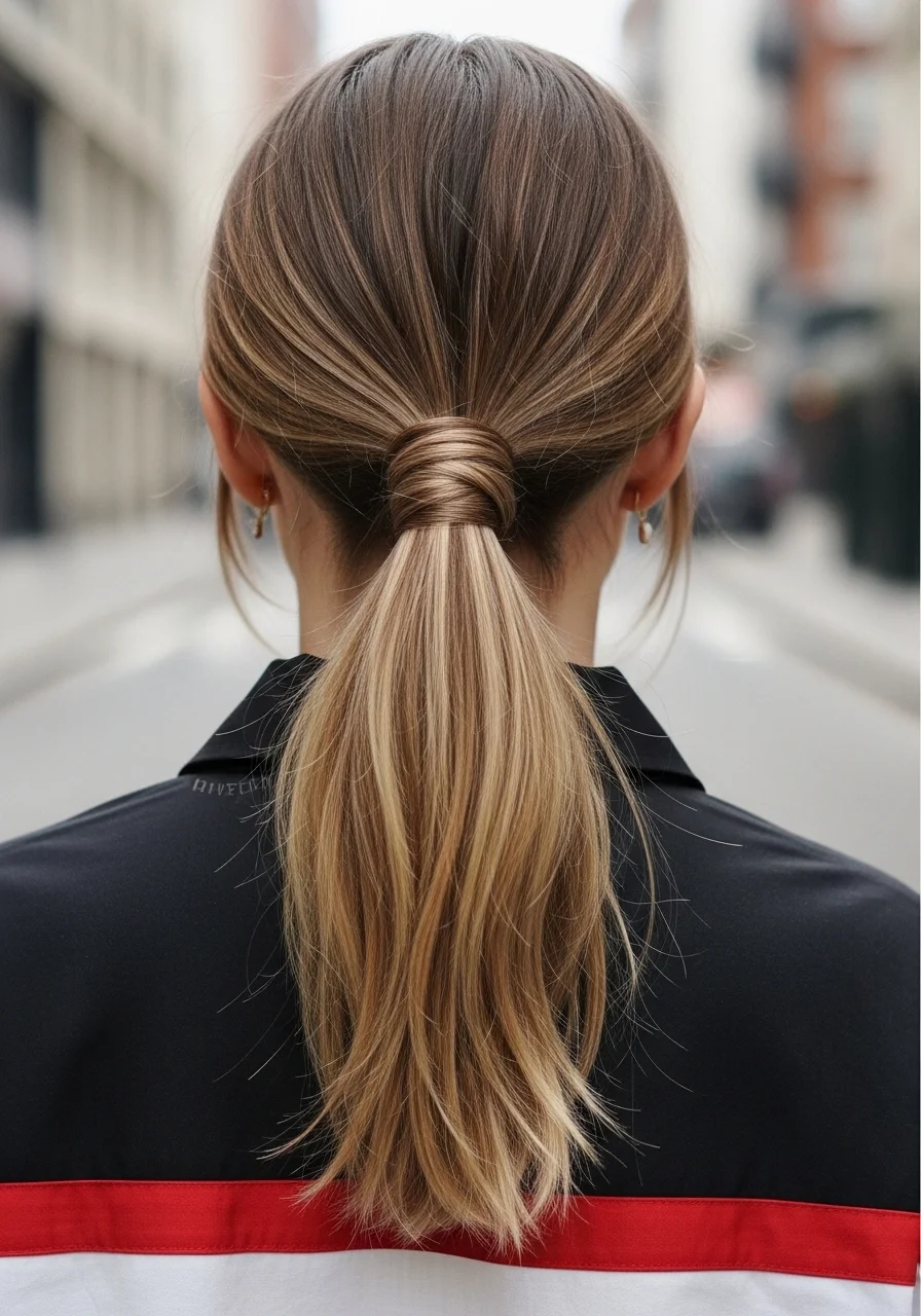 Twisted Low Ponytail