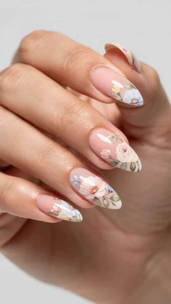 Floral Garden Nails