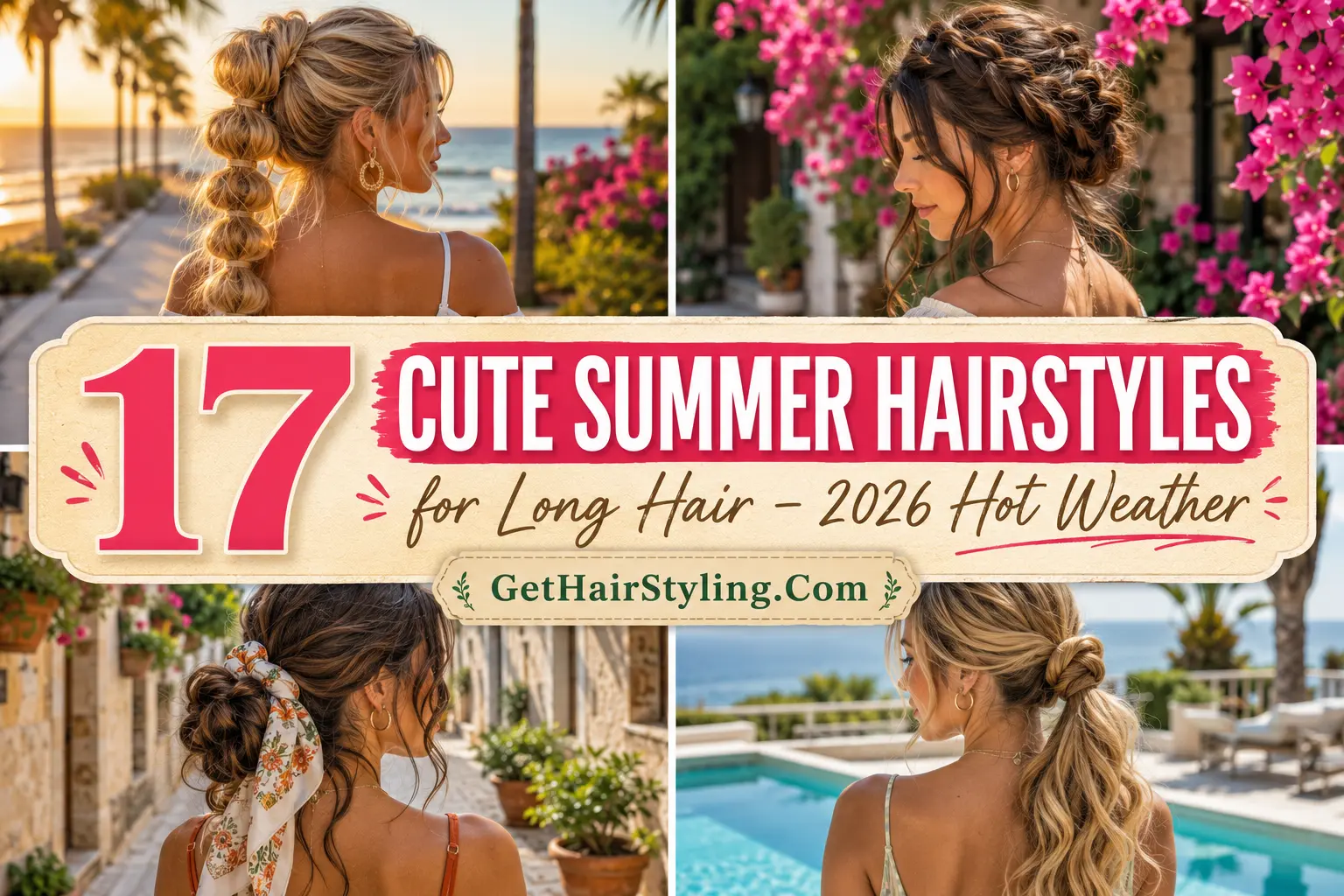 17 Cute Summer Hairstyles for Long Hair & 2026 Hot Weather