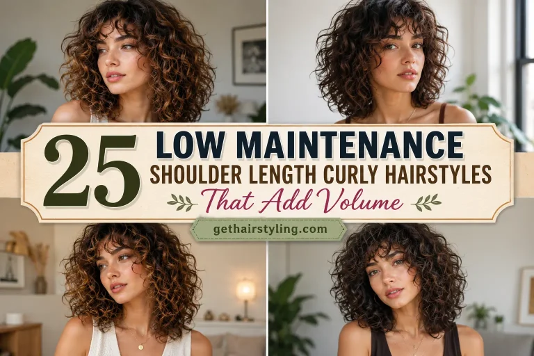 25 Low Maintenance Shoulder Length Curly Hairstyles That Add Volume